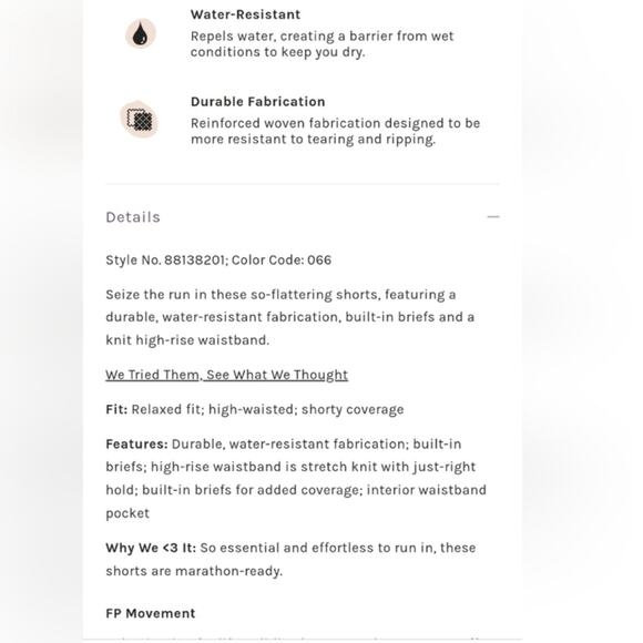 Free People Movement NWT Carpe Diem Powder Pink/ Rose Athletic Shortie Shorts M - Picture 6 of 13